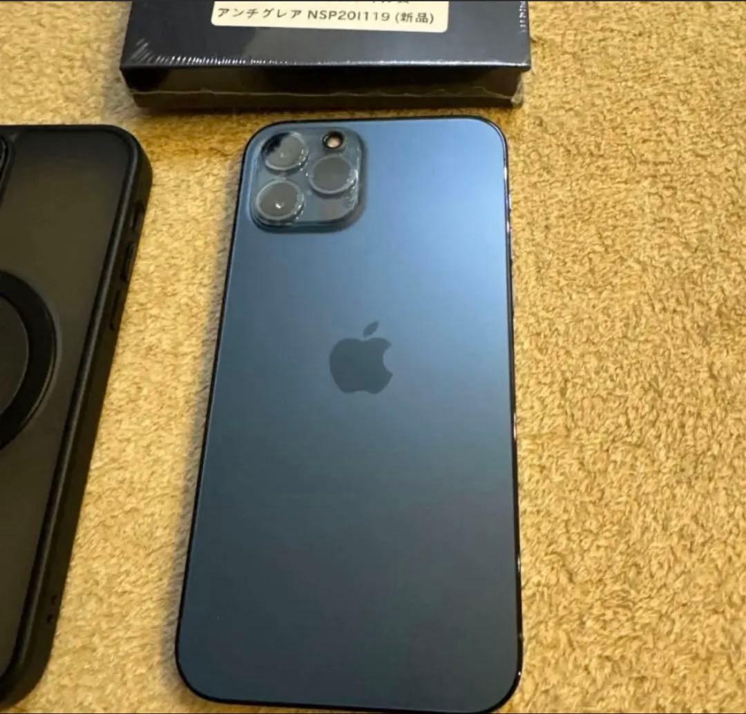 【美品】iPhone12pro 128GBブルー本体