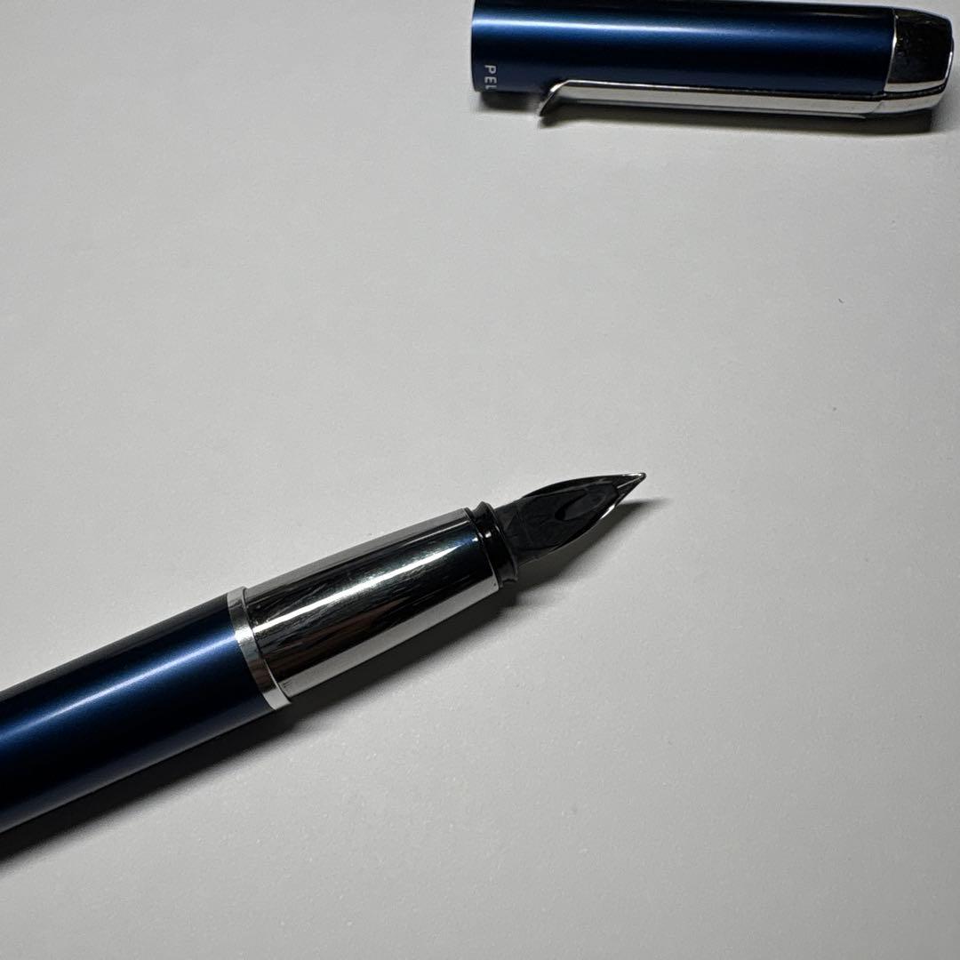 ペリカン pelikan pura p40 F字 万年筆 ブルー