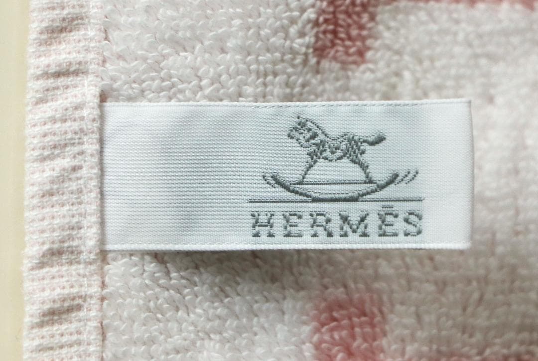 エルメス HERMES フェイスタオル アヴァロン ピンク