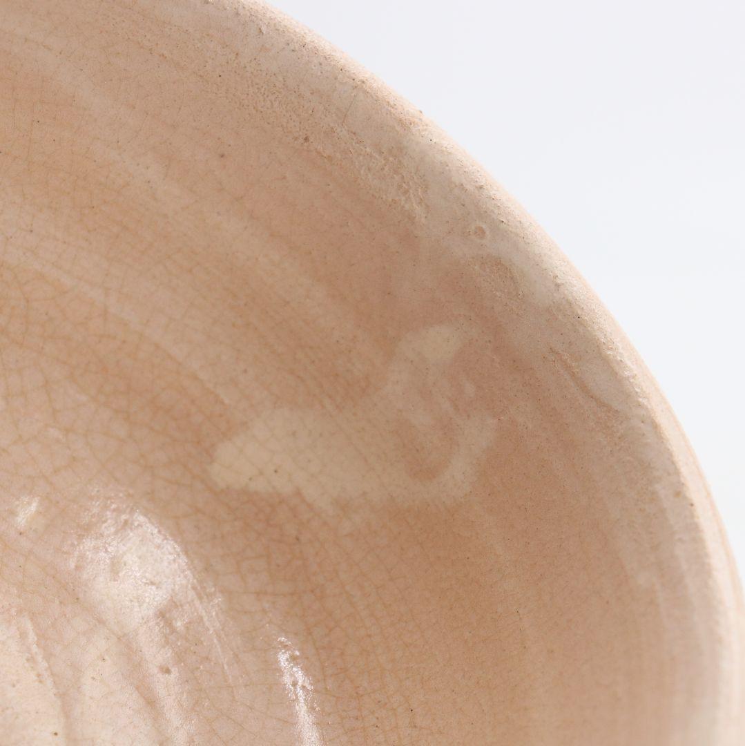十代休雪 三輪休和作 萩焼 茶碗 茶道具 共箱　M965　GK1