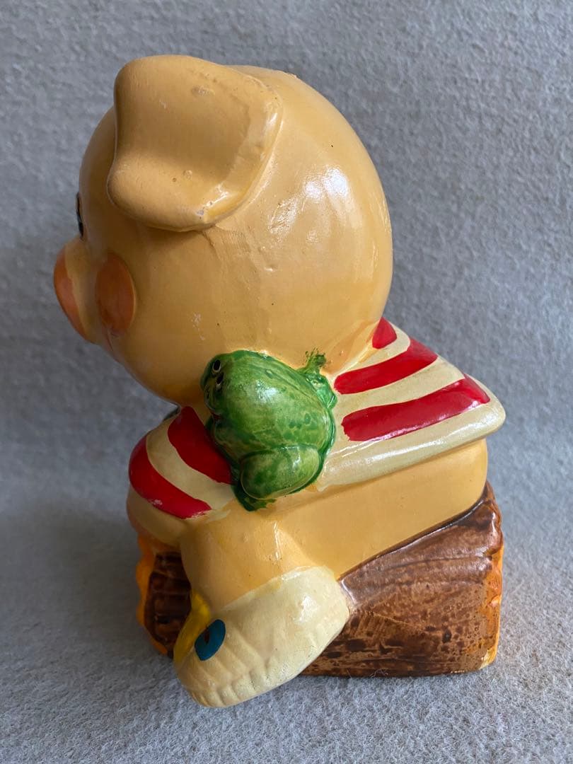 【ヴィンテージ】ENESCO piggy bank／カエル・ブタの貯金箱