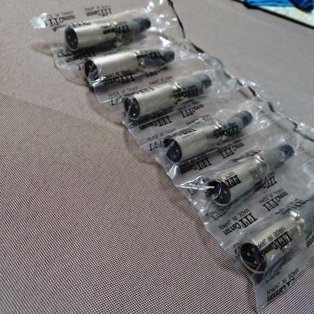 ITT Cannon XLR-3-12c 3Pオスプラグ　6個