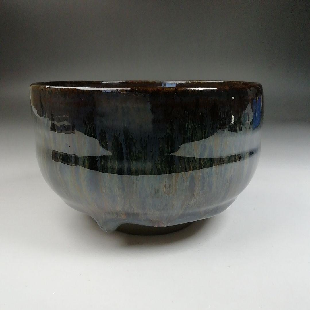 Ｗ１８２　茶碗　『小鹿田焼』『柳瀬春矼 作』　共箱　抹茶碗　茶道具
