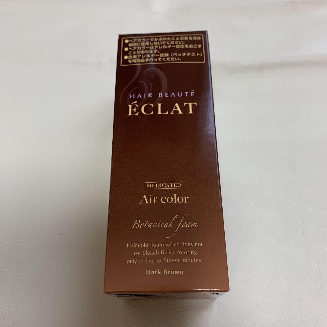 ヘアボーテ　エクラ　ボタニカル　エアカラーフォーム　ダークブラウン　80g