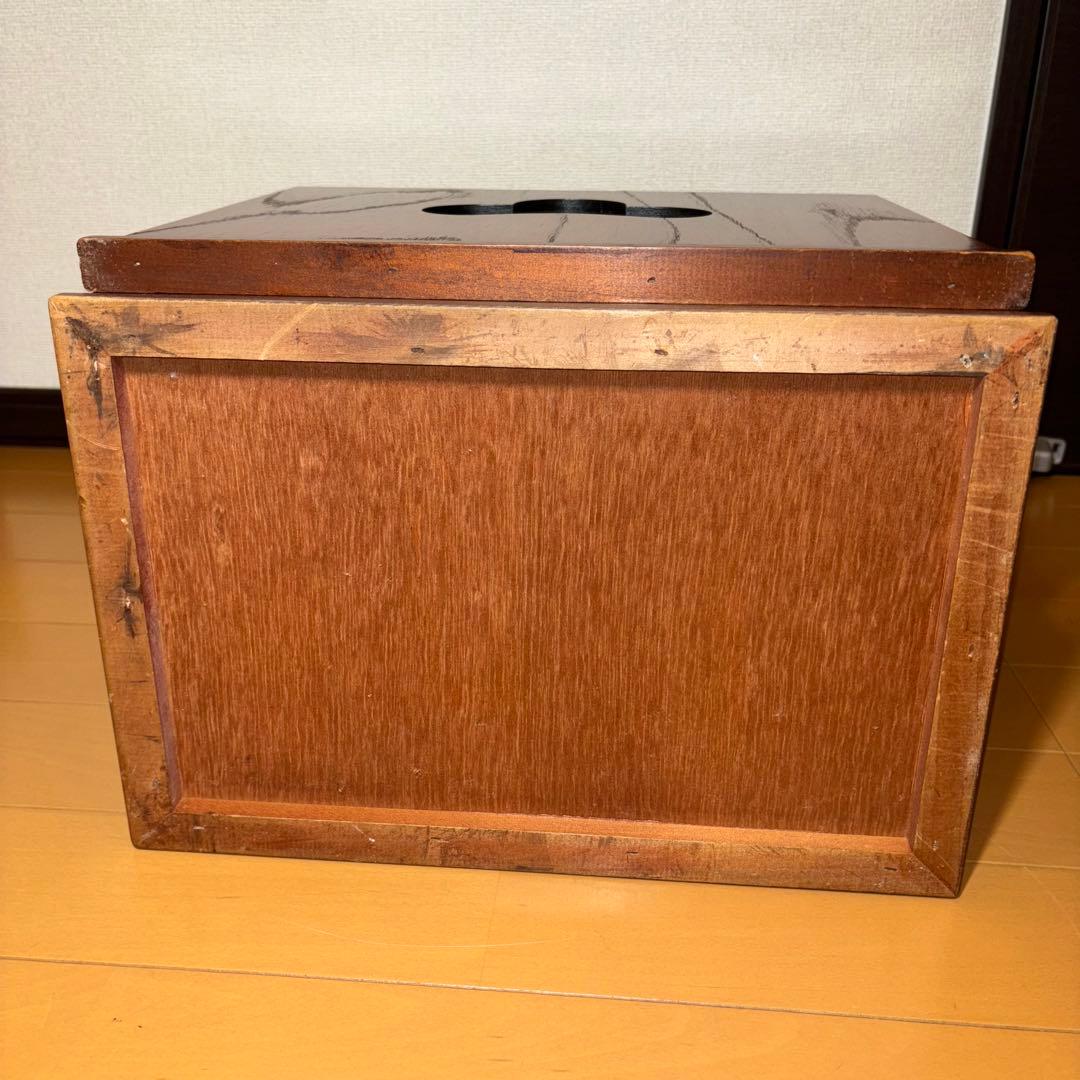 木製 折りたたみ文机 三段引き出し 和机