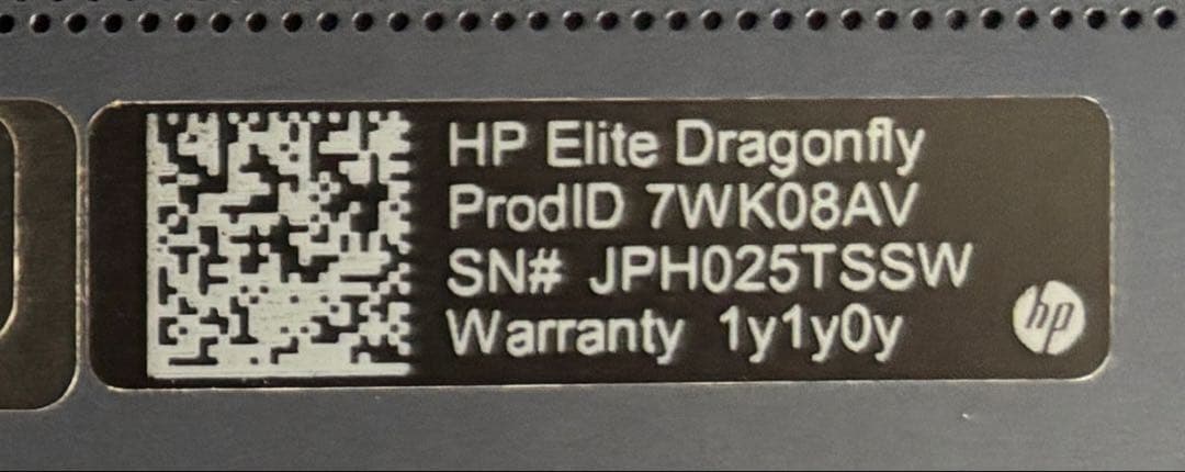 ジャンクHP Elite dragonfly （バックライトNG）