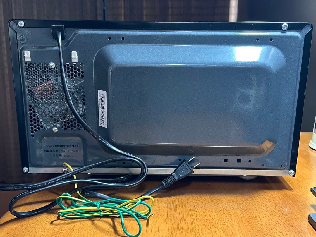 山善　電子レンジ　ブラック　 YRL-F180(B) 2021年製