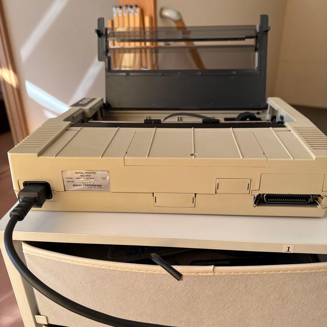 SHARP mz-1p07ドットインパクトプリンター　ジャンク品