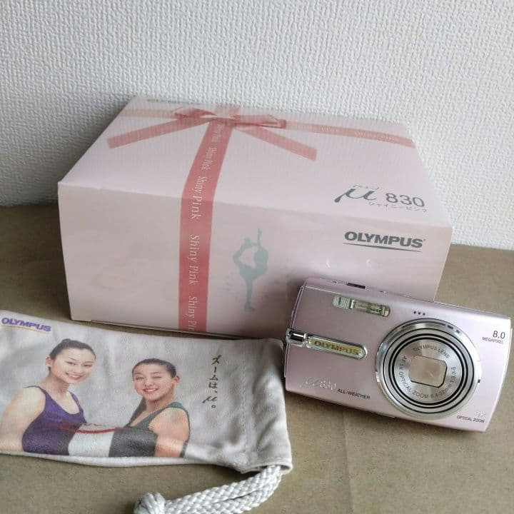 【動作確認済】OLYMPUS μ830 デジカメ 可愛いピンク 希少カラー