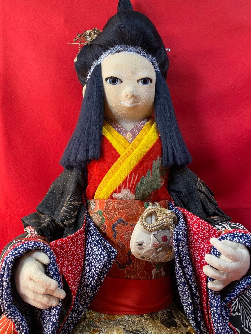 辻村ジュサブロー人形作品集より。ハンドメイド赤い蝋燭と人魚。
