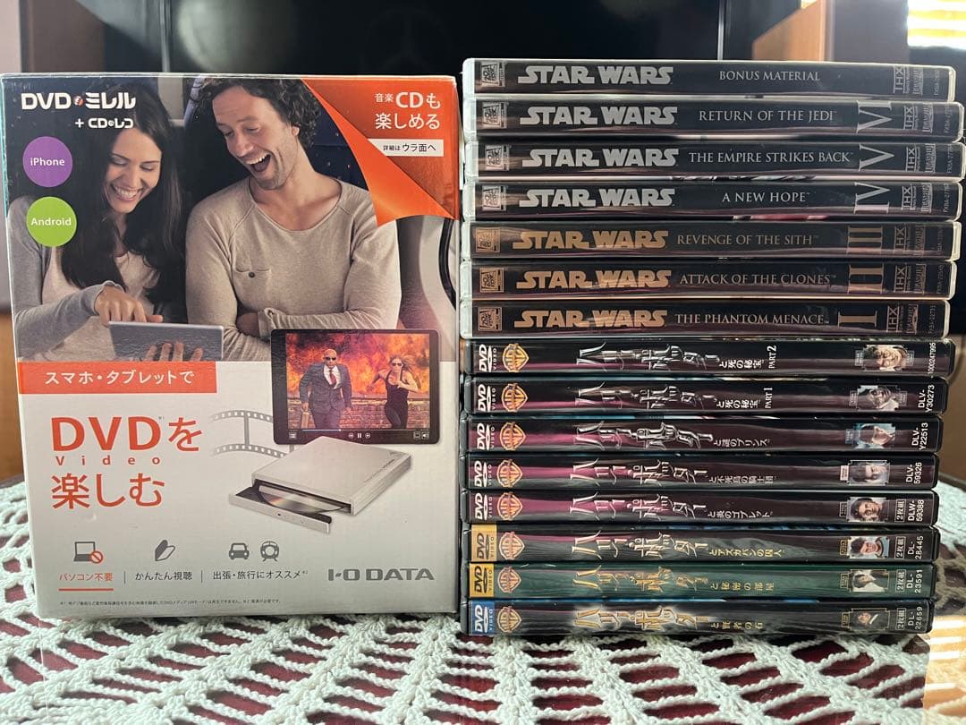 中古　アイ・オー・データ DVDミレル スマホ・タブレット用 DVDドライブ