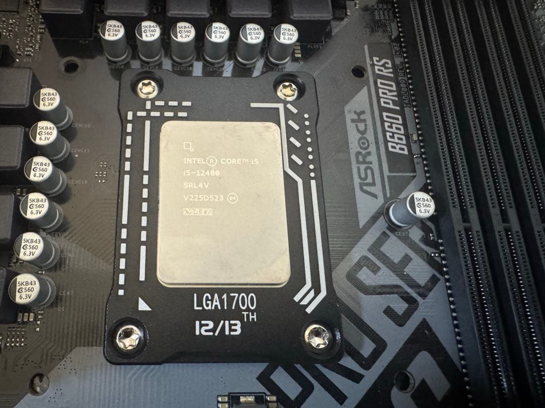【高コスパ】ASRock B660 Pro RS + i5-12400 セット