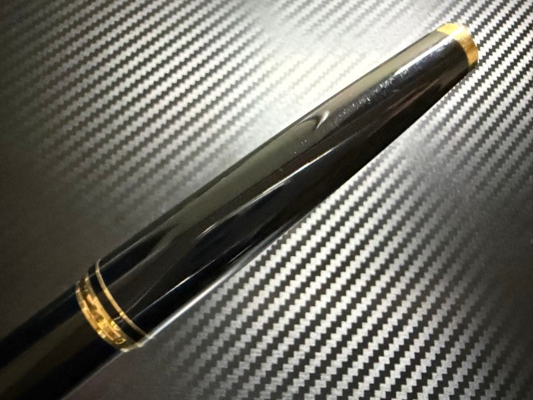 極美品 モンブラン No.221 万年筆 ブラック EF 極細字 両用式