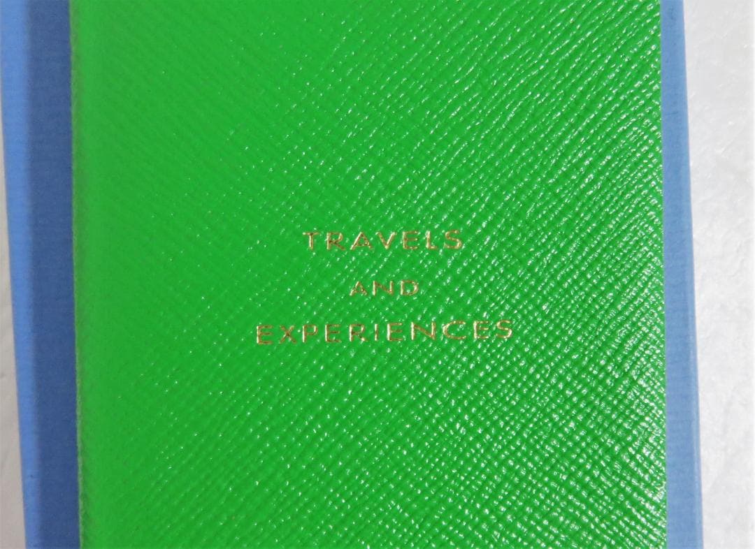 新品 Smythson ノートブック グリーン PANAMA